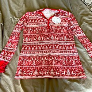 Little Sleepies Reindeer Cheers Top size Small